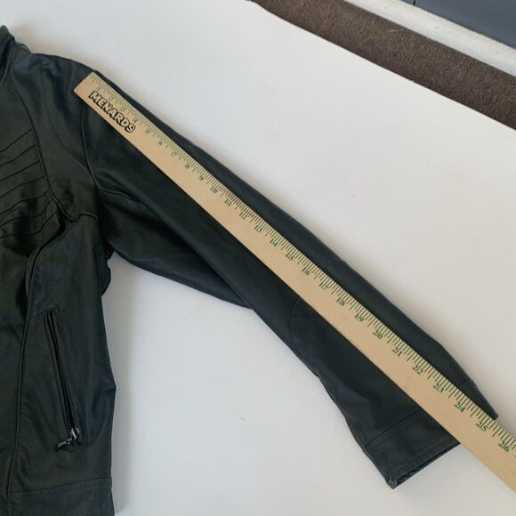 Bernardo Faux Leather Moto Jacket Women Size 1X/XL Rocker Biker Grunge Gray - Picture 10 of 14